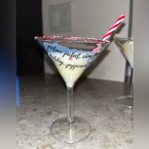 Taylor Swift peppermint martini ornament